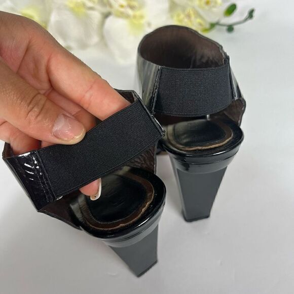 Marni Platform Heels Womens Size EU 36 US 5.5 Black Patent Leather - Picture 11 of 14